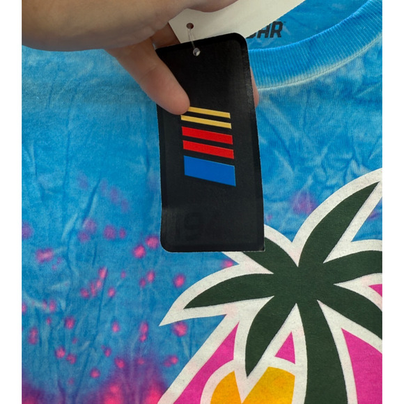Nascar Homestead Miami Speedway Tie Dye Graphic Print Shirt Size XL Cotton New - Picture 3 of 5